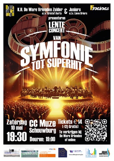 Affiche lenteconcert 'Van Symfonie tot superhit'